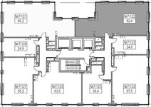 Планировка 3-комнатной квартиры, 82 м2