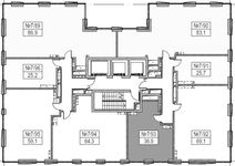 Планировка 1-комнатной квартиры, 36 м2