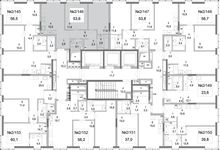 Планировка 2-комнатной квартиры, 53 м2