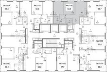Планировка 2-комнатной квартиры, 53 м2