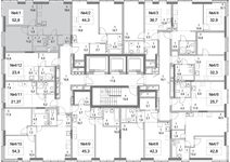 Планировка 2-комнатной квартиры, 52 м2
