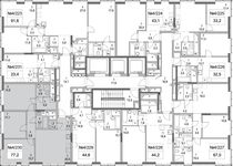 Планировка 3-комнатной квартиры, 77 м2