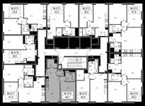 Планировка 1-комнатной квартиры, 44 м2