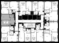 Планировка 1-комнатной квартиры, 38 м2