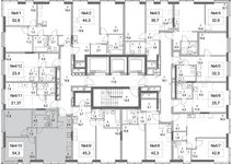 Планировка 2-комнатной квартиры, 54 м2