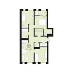 Планировка 3-комнатной квартиры, 83 м2