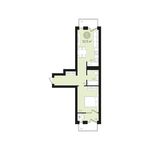 Планировка 1-комнатной квартиры, 52 м2