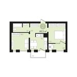 Планировка 2-комнатной квартиры, 48 м2