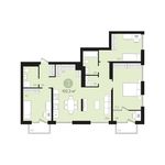 Планировка 3-комнатной квартиры, 102 м2
