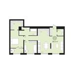 Планировка 2-комнатной квартиры, 86 м2