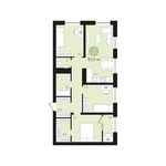 Планировка 3-комнатной квартиры, 82 м2