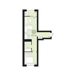 Планировка 1-комнатной квартиры, 47 м2