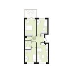Планировка 3-комнатной квартиры, 81 м2