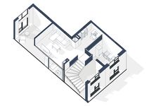 Планировка 1-комнатной квартиры, 79 м2