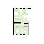 Планировка 2-комнатной квартиры, 83 м2