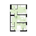 Планировка 2-комнатной квартиры, 67 м2