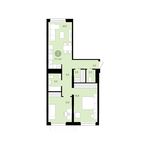 Планировка 2-комнатной квартиры, 71 м2