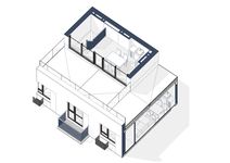 Планировка 2-комнатной квартиры, 102 м2