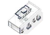 Планировка 2-комнатной квартиры, 148 м2