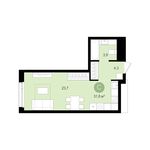 Планировка квартиры студии, 31 м2