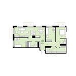 Планировка 3-комнатной квартиры, 126 м2