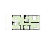 Планировка 2-комнатной квартиры, 95 м2