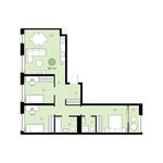 Планировка 3-комнатной квартиры, 85 м2