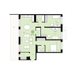 Планировка 3-комнатной квартиры, 142 м2