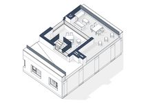 Планировка 2-комнатной квартиры, 127 м2
