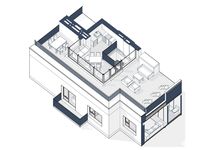 Планировка 2-комнатной квартиры, 131 м2