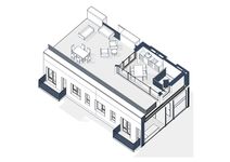 Планировка 2-комнатной квартиры, 145 м2
