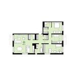 Планировка 3-комнатной квартиры, 138 м2