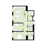 Планировка 2-комнатной квартиры, 101 м2