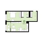 Планировка 1-комнатной квартиры, 53 м2