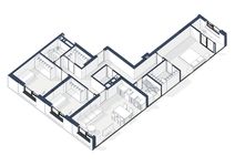 Планировка 3-комнатной квартиры, 101 м2
