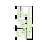 Планировка 2-комнатной квартиры, 50 м2