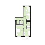 Планировка 2-комнатной квартиры, 69 м2