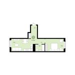 Планировка 1-комнатной квартиры, 47 м2