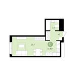 Планировка квартиры студии, 31 м2