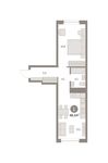 Планировка 1-комнатной квартиры, 46 м2
