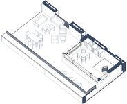 Планировка  2-комнатной квартиры, 145 м2