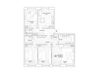 Планировка 4-комнатной квартиры, 122,09 м2