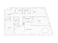 Планировка 3-комнатной квартиры, 136,48 м2
