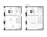 Планировка 3-комнатной квартиры, 94,1 м2