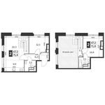 Планировка 3-комнатной квартиры, 71,8 м2