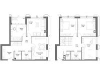 Планировка 1-комнатной квартиры, 142,1 м2