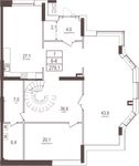 Планировка 6-комнатной квартиры, 279,6 м2