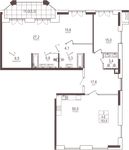Планировка 4-комнатной квартиры, 153 м2